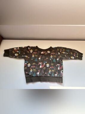 Baby kids SPROUT forest friends crewneck sweater 6-12m